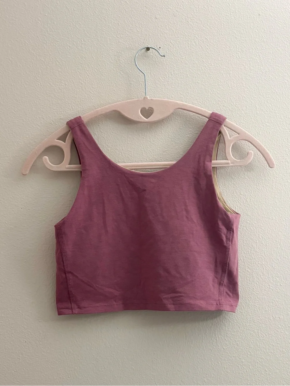 5/$25 🩷 Old Navy Girls Dusty Rose Sports Bra Cropped Tank